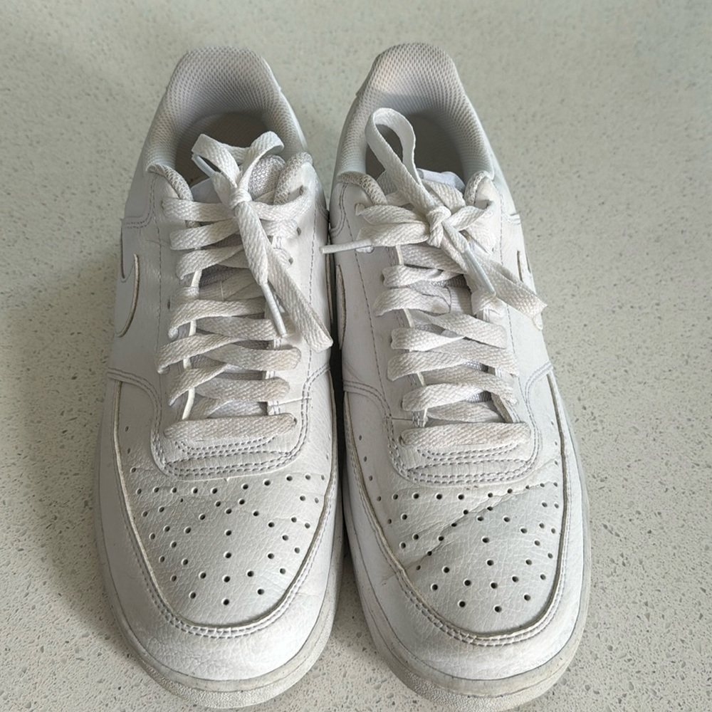🍍 Nike Air Force 1 Low Men's White on White Size 8.5M Leather🍍